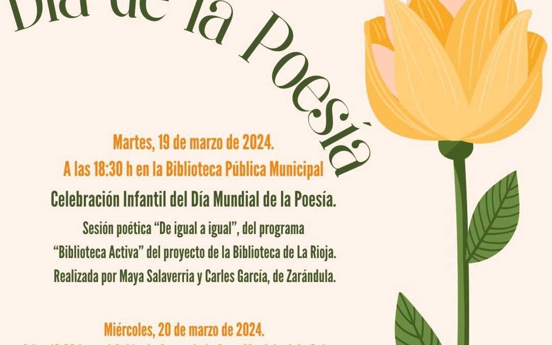 Celebración del Día Mundial de la Poesía