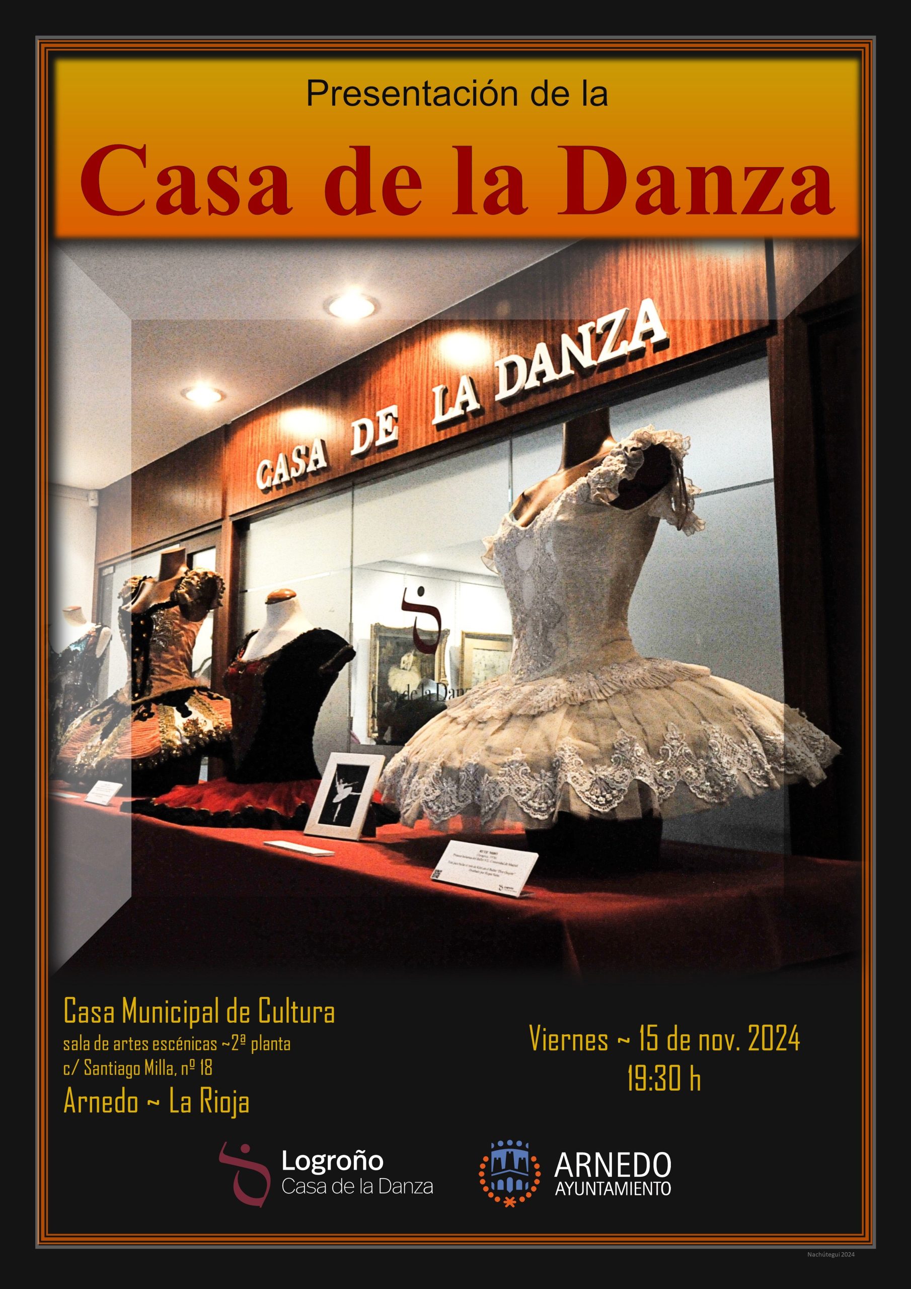 Cartel Presentación Casa de la Danza en Arnedo