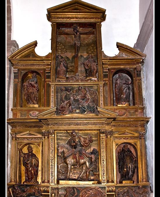 A LA SOMBRA DE LAS TRES TORRES. Retablo de San Martín en San Cosme y San Damián.