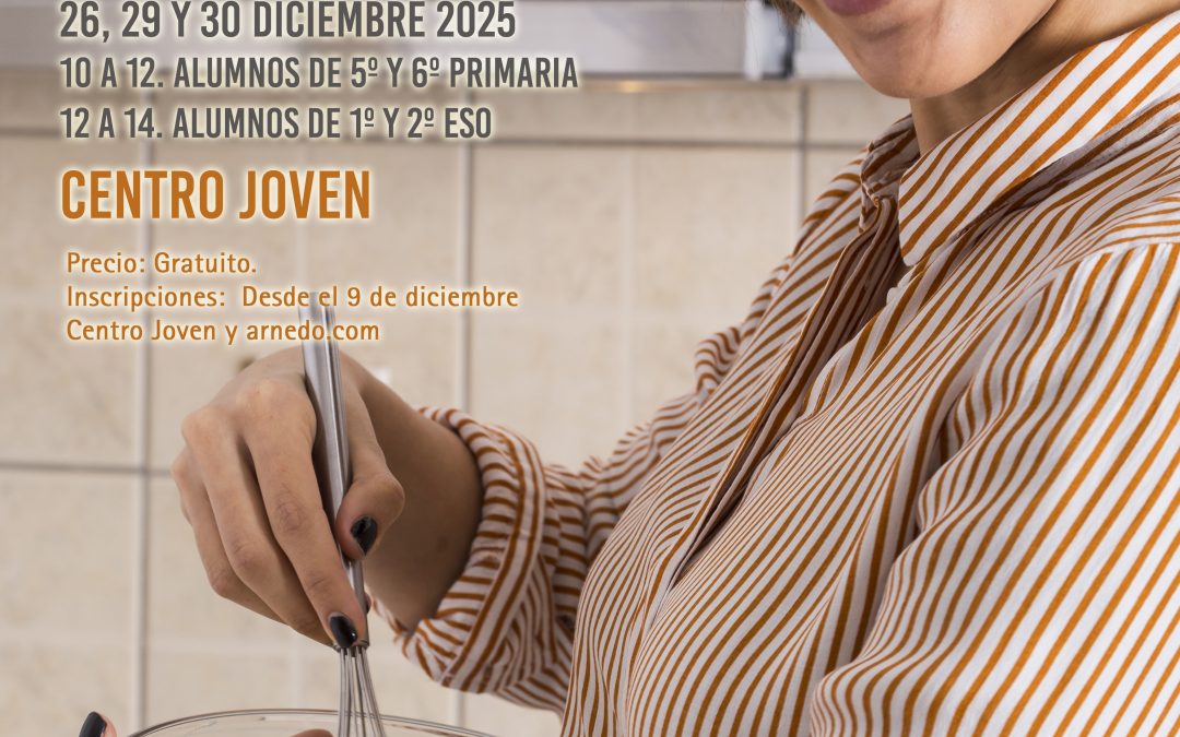 Talleres de cocina sana en Navidad en el Centro Joven