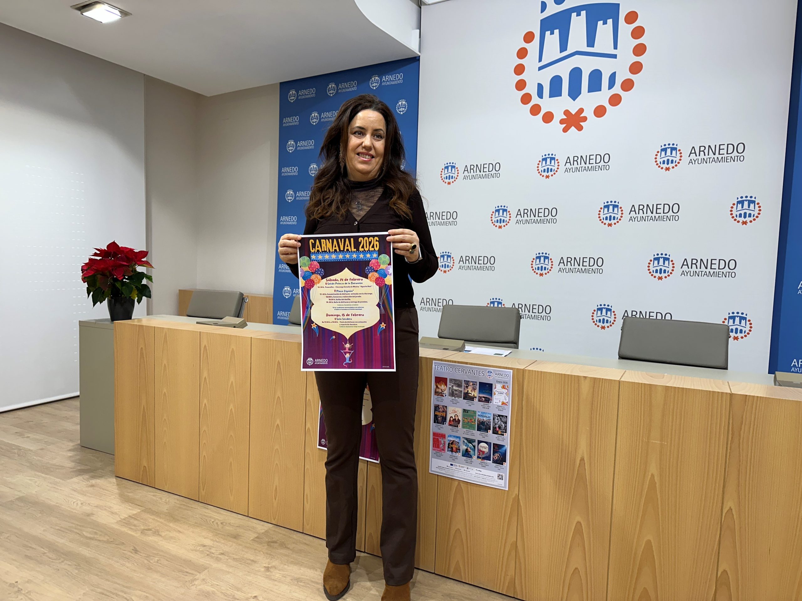 Presentación de la programación del Teatro Cervantes para el mes de enero.