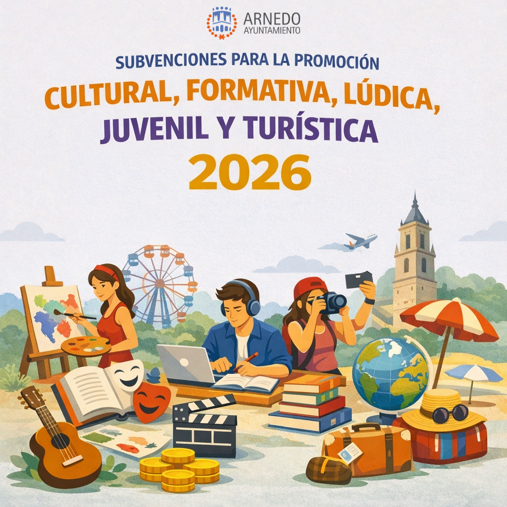 El Ayuntamiento de Arnedo convoca subvenciones para el fomento de actividades culturales, juveniles y turísticas en 2026