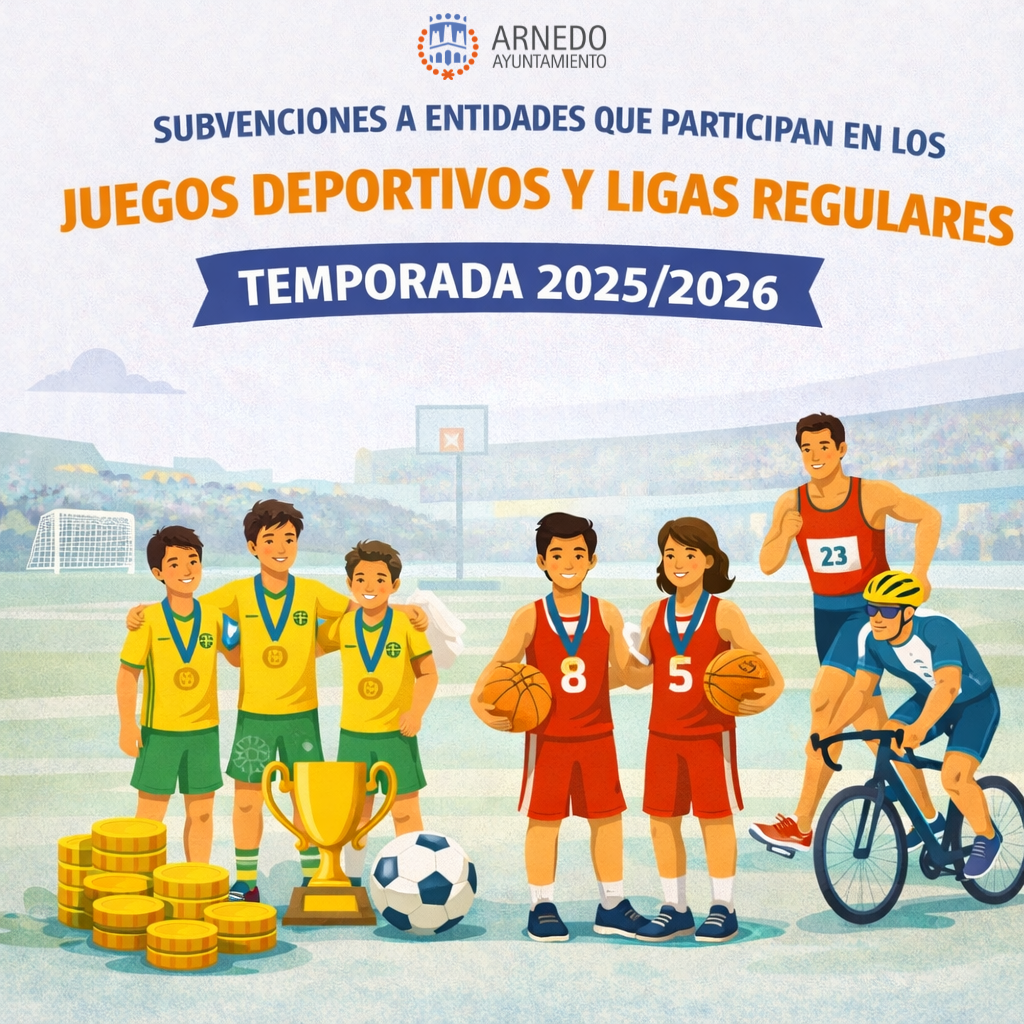 El Ayuntamiento de Arnedo convoca por primera vez subvenciones para ligas y juegos deportivos destinadas a entidades deportivas en la temporada 2025/2026