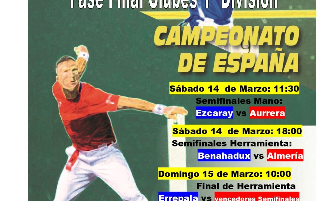 Pelota. Fase Final Clubes 1ª División