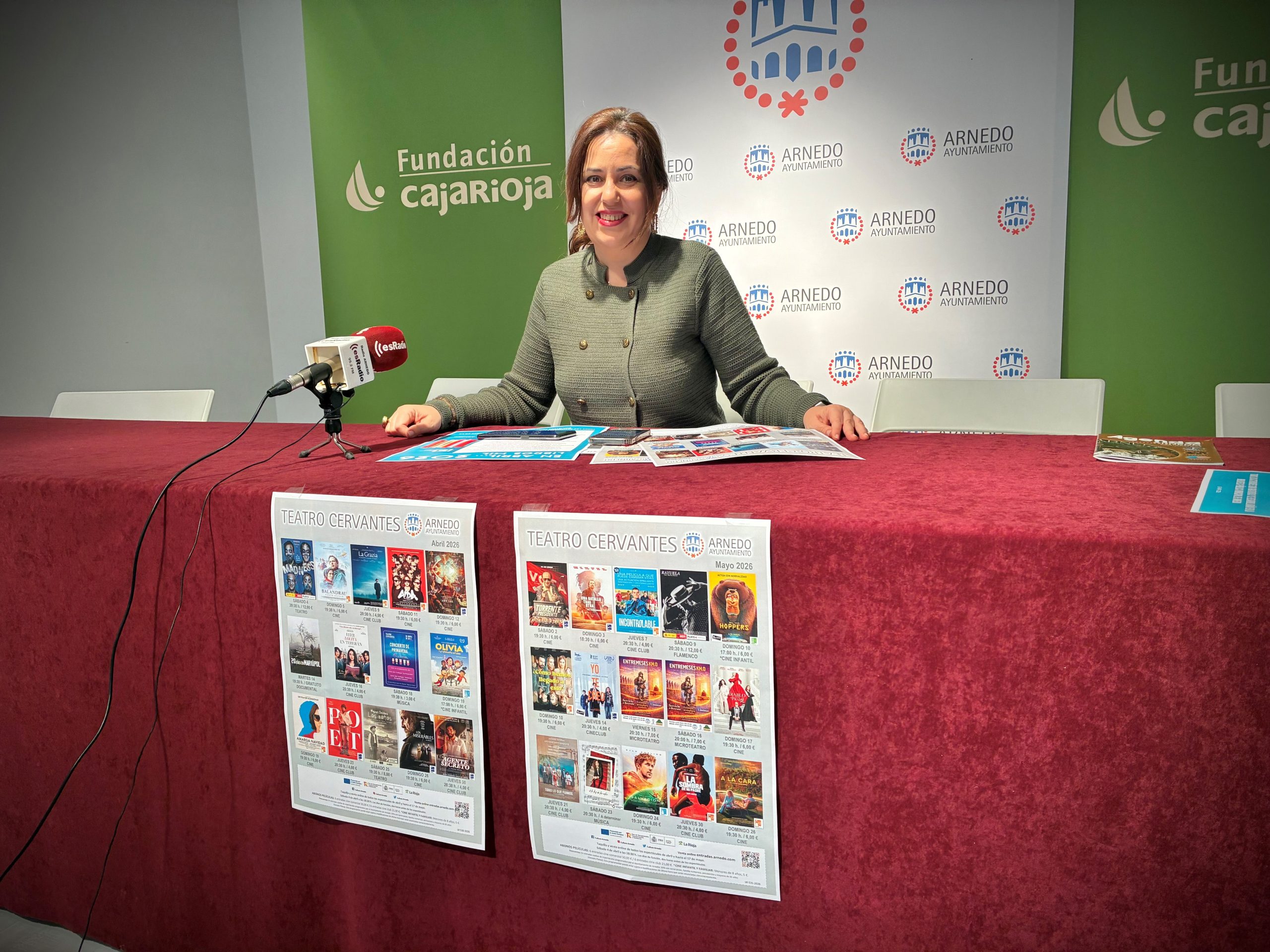 Presentación de la programación del Teatro Cervantes para los meses de abril y mayo.