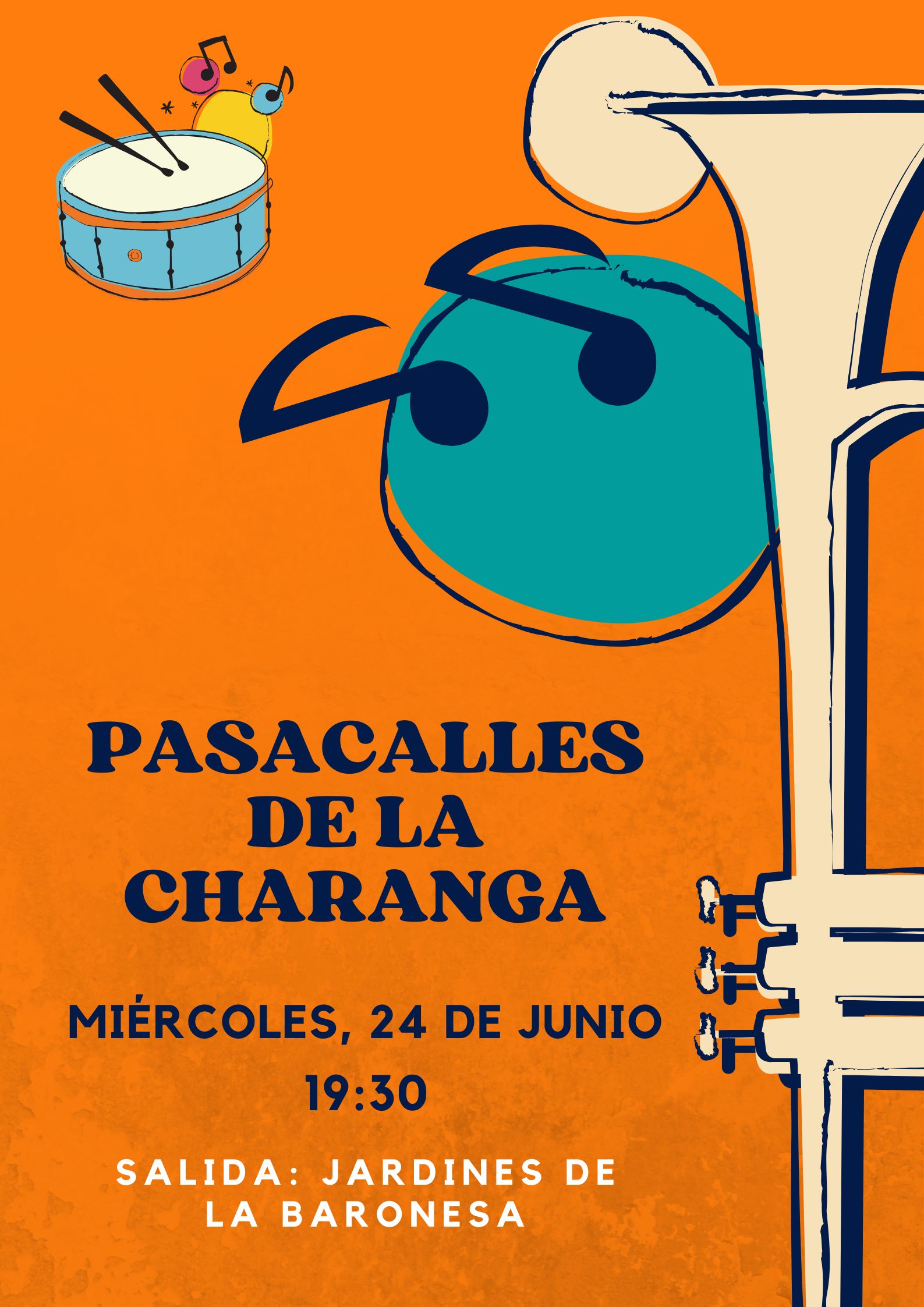 Pasacalles de la Charanga de la Escuela Mpal. de Música «Agustín Ruiz»