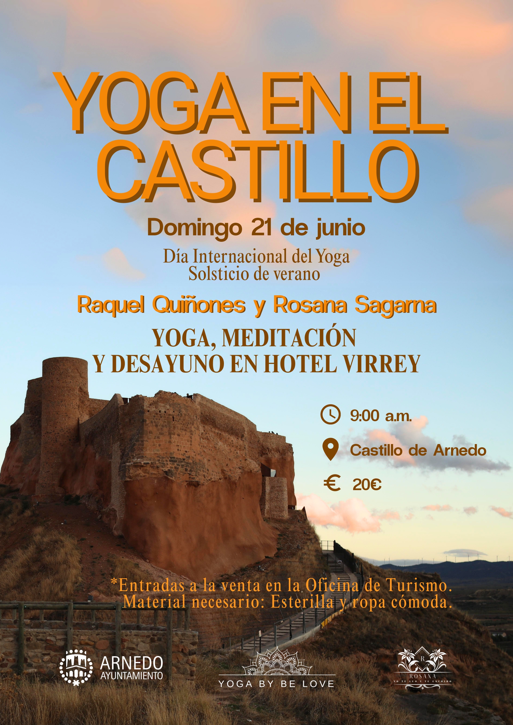 El Yoga en el Castillo festejará el solsticio de verano con su tercera edición .