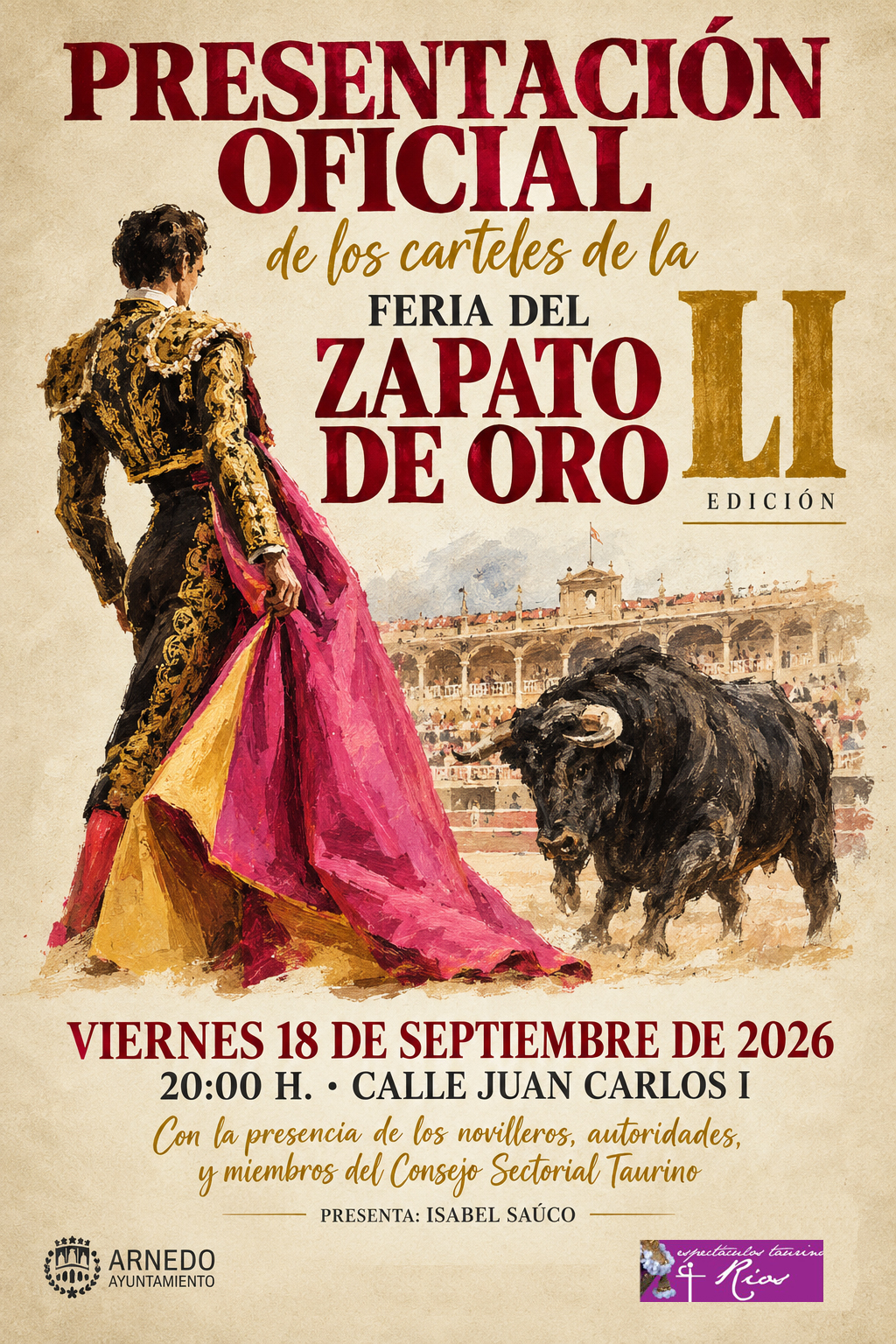 Arnedo presentará este viernes los carteles de la LI edición del Zapato de Oro